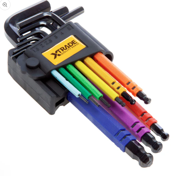 XTrade Long Arm Ball End Hex Key Set