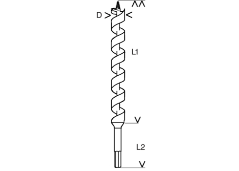 32x170mm Auger Bit. 2608597639