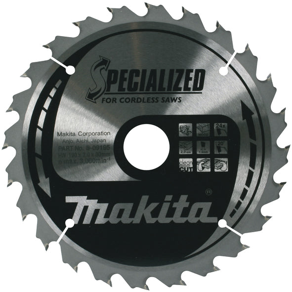 Makita B-64185 Efficut TCT Saw Blade 190X30X24T for Wood