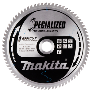 Makita E-12201 260x30x75T TCT Circular Saw Blade for Decking