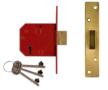 Union Y2134E Satin Chrome 67mm (2.5") 5L Mortice Deadlock