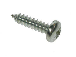 8x5/8" ZP Pan Head Recessed Pozi Self Tapping Screw. Box of 200