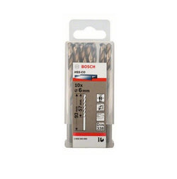 6mm Cobalt Metal Drill Bits, Pack of 10. 2608585889